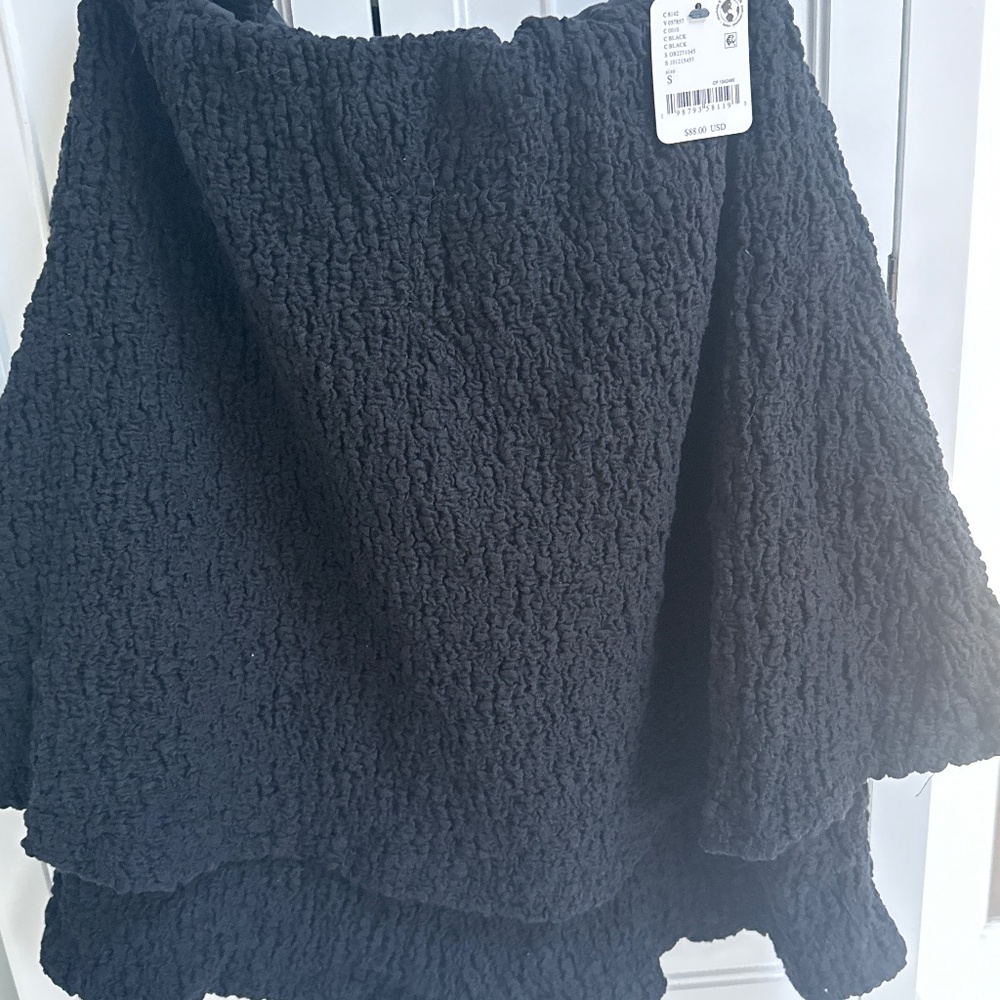 NWT Free People Evelyn Black Strapless Romper